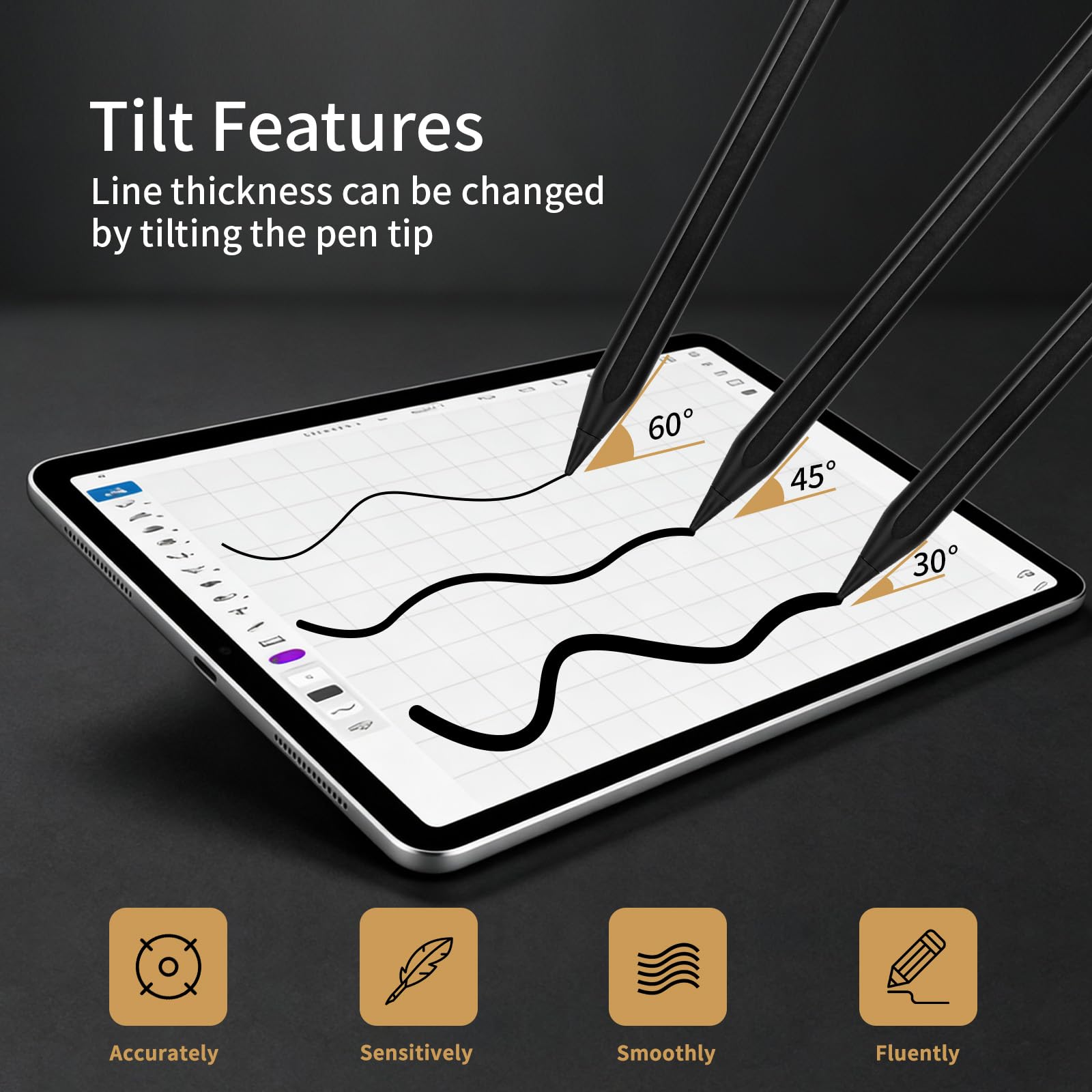 Amazon.com: iPad A16 Pencil with Fast Charging, Palm Rejection